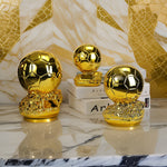 Lade das Bild in den Galerie-Viewer, Golden Ballon Football Excellent Player Award Competition Honor Reward Spherical Trophy Customizable Gift for Childen Adult
