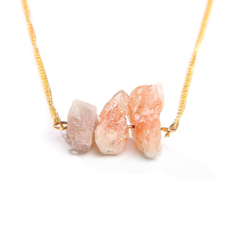Raw Crystal Necklace  | Healing Crystal Necklace | Dainty Crystal Necklace
