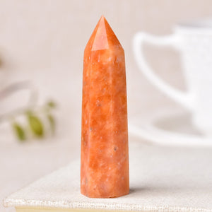 1PC Colorful Natural Stones and Crystal Point Wand Reiki Healing Stone Tower Energy Ore Mineral Polished Crafts Home Decor New
